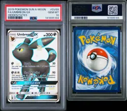 2019 Pokemon Sun & Moon Hidden Fates #SV69 FA Umbreon Gx PSA 10 GEM MINT - Image 3