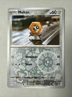 Pokemon TCG * SV Stellar Crown * 102/142 Meltan * REVERSE HOLO COMMON * FRESH PK - Image 1