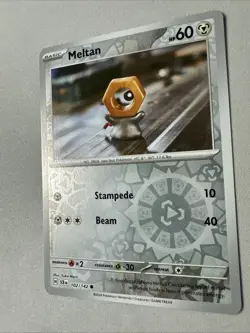 Pokemon TCG * SV Stellar Crown * 102/142 Meltan * REVERSE HOLO COMMON * FRESH PK - Image 2