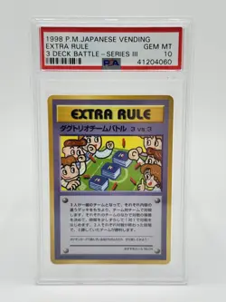 Pokemon Japanese Vending Extra Rule 3 Deck Battle Series III PSA 10 - Image 1
