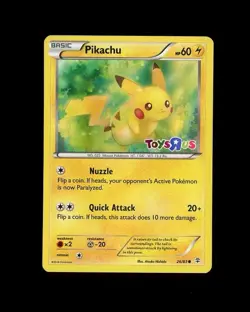 2016 Pokemon TOYS R US STAMP PIKACHU HOLO 26/83! LP - Image 1