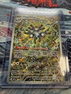 Pokemon TCG Magneton SVP 159 Promo Surging Sparks Pokemon Center Stamped - Image 1