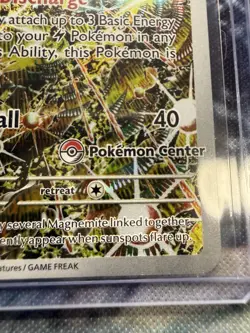 Pokemon TCG Magneton SVP 159 Promo Surging Sparks Pokemon Center Stamped - Image 2