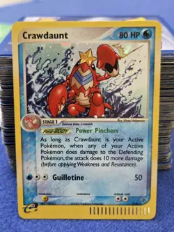 Pokemon TCG Crawdaunt - 3/97 - Ex Dragon - Holo Rare - 2003 - NM - SWIRL - Image 1