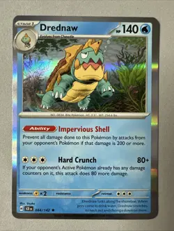 Pokemon TCG * SV Stellar Crown * 44/142 Drednaw Holo Rare * FRESH PK - Image 1