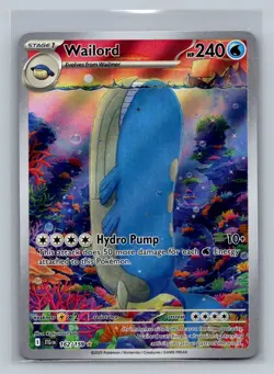 Wailord 162/159 Illustration Rare Journey Together Pokemon Near Mint - Image 1