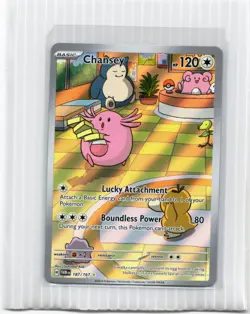 Chansey 187/167 Illustration Rare Twilight Masquerade Pokemon Near Mint - Image 1