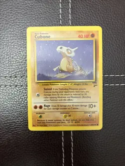 Pokemon TCG - Cubone - 70/130 - Base Set 2 - MP/LP Common (2000) - Image 1