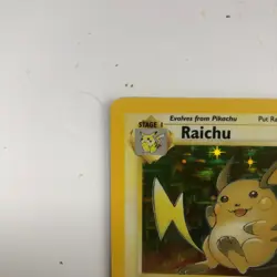Pokemon Raichu Fossil Holo Rare Wizards 14/62 Unlimited English 1999 90 HP - Image 2