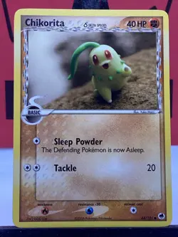 Chikorita 44/101 Dragon Frontiers Pokemon TCG Regular Common 2006 NM - Image 3