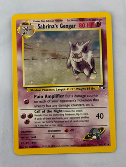 2000 Pokemon Gym Heroes Sabrina's Gengar 14/132 Holo Foil Rare - Image 1
