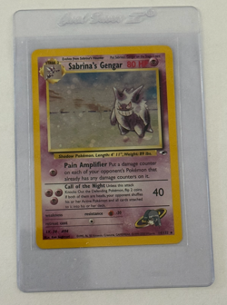 2000 Pokemon Gym Heroes Sabrina's Gengar 14/132 Holo Foil Rare - Image 3