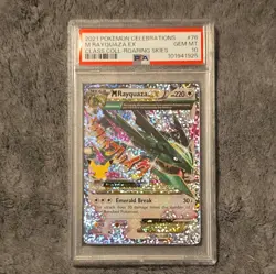 2021 POKEMON CELEBRATIONS CLASSIC COLLECTION #76 M RAYQUAZA EX PSA 10!! - Image 1