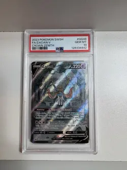 Pokemon Zacian V Full Art Holo Ultra Rare GG48/GG70 Crown Zenith PSA 10 - Image 1