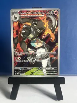 Pokemon Team Rocket's Houndoom 191/182 Destined Rivals Holo Illustration Rare - Image 1