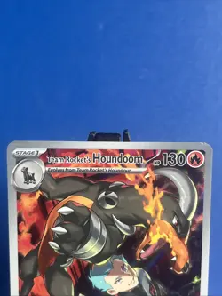 Pokemon Team Rocket's Houndoom 191/182 Destined Rivals Holo Illustration Rare - Image 4