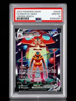 2023 Pokemon Deoxys VMAX #GG45 Crown Zenith Galarian Gallery PSA 10 - Image 1