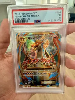Pokemon TCG M Charizard EX #101/108 Evolutions PSA 5 - Image 1
