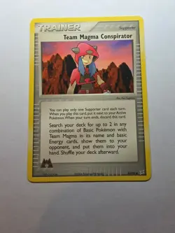 Team Magma Conspirator 82/95 Pokemon TCG Team Magma vs Team Aqua Non Holo - Image 1