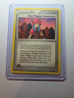 Team Magma Conspirator 82/95 Pokemon TCG Team Magma vs Team Aqua Non Holo - Image 3