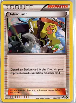 Delinquent 98a/122 Promo Alternate Art Promos Pokemon Moderately Played - Image 1