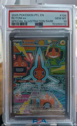 Pokemon Rotom Ex Phantasmal Flames Special Illustration Rare #126 PSA 10 Gem - Image 1