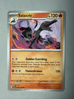 Pokemon TCG * SV Stellar Crown * 24/142 Salazzle Uncommon * FRESH PK - Image 1