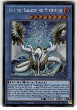 Ame no Habakiri no Mitsurugi (Secret Rare) L26D-ENM10 LMD 2026 Yu-Gi-Oh NM - Image 1