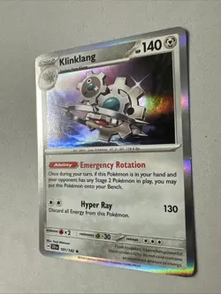 Pokemon TCG * SV Stellar Crown * 101/142 Klinklang Holo Rare * FRESH PK - Image 2