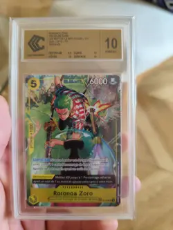 Roronoa Zoro TR OP12-113 CCC 10 Gold Label OP14 One Piece - Image 1