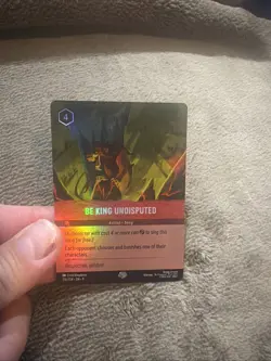 Disney Lorcana: Fabled - Be King Undisputed #216/204 Epic Foil - Image 1
