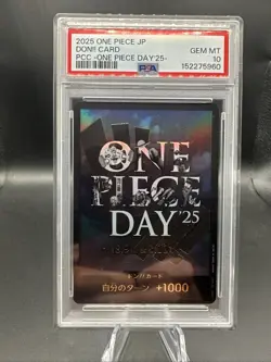 2025 ONE PIECE JPN PREMIUM CARD COLLECTION ONE PIECE DAY'25- DON!! CARD PSA 10 - Image 1
