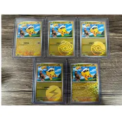 Pokemon TCG 2025 Captain Pikachu Foil Holo Chinese Card Lot 5 Cards - Image 1