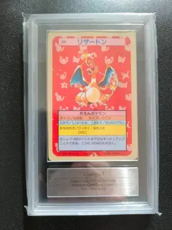 ARS 9【Blue Back】Charizard #6 Pokemon Topsun 1997 Japanese Vintage Card PSA - Image 2