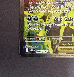 Mega Gengar ex 284/217 Ascended Heroes Pokemon Card Near Mint - Image 5