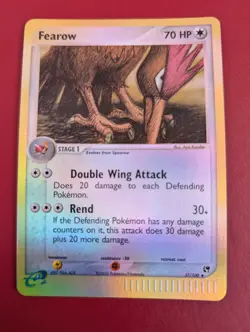 Pokemon Card Fearow 37/100 Reverse Holo EX Sandstorm 2003 Excellent Condition - Image 1
