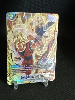 Son Goku/Vegeta FB09-082 Alternate Art Dual Evolution Dragon Ball Card English - Image 3