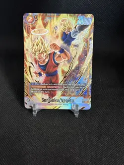 Son Goku/Vegeta FB09-082 Alternate Art Dual Evolution Dragon Ball Card English - Image 5