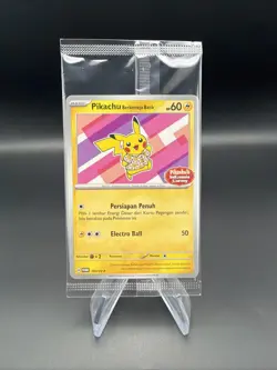Pikachu Indonesia Journey Promo 190/SV-P Seale Batik Shirt Pokemon Card Mint #4 - Image 1