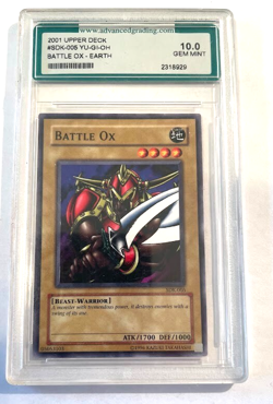 1996 Yugioh Battle Ox CARD - EARTH 10 gem mint GRADED SDK-005 YU-GI-OH 05053103 - Image 1