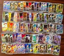 100x Pokemon Chinese Cards CHR & AR Full Art Holo Cards Lot Bulk Pack Wholesale - Image 1