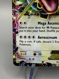 Pokemon Rayquaza EX XY69 Shiny Black Star Promo Holo Rare Card - Image 3
