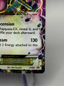 Pokemon Rayquaza EX XY69 Shiny Black Star Promo Holo Rare Card - Image 4