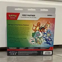 Pokemon TCG First Partner Illustration Collection Series 1 3 Packs 4 Cards Promo - Image 1
