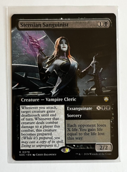 MTG – Secrets of Strixhaven – Stensian Sanguinist Extended – Rare 0078 - Image 1
