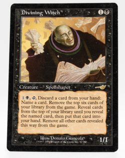 Divining Witch Nemesis #57 Creature Spellshaper MTG LP - Image 1