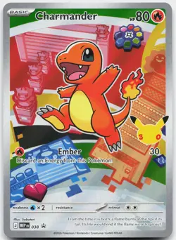 Charmander 038 Holo Promo ME: Mega Evolution Promo Pokemon Near Mint - Image 1