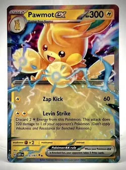 Pokemon TCG - Pawmot ex 073/197 Obsidian Flames, Promo Holo, NM+ - Image 1