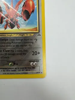 Pokemon Scizor 29/75 Neo Discovery Stage 1 80 HP - Image 4