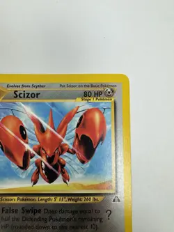 Pokemon Scizor 29/75 Neo Discovery Stage 1 80 HP - Image 5